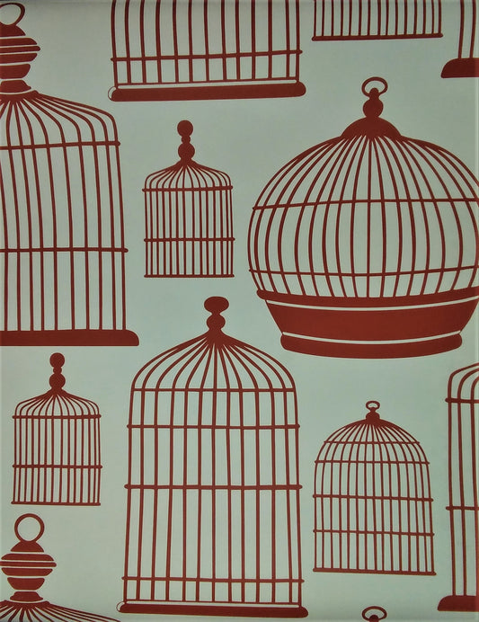 Bird cage Art Style Wallpaper